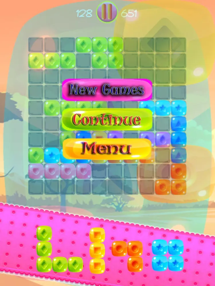Captures d'écran de Block Puzzle Candy Fit iPad 