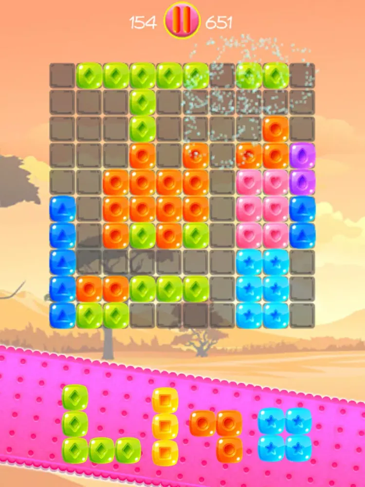 Captures d'écran de Block Puzzle Candy Fit iPad 