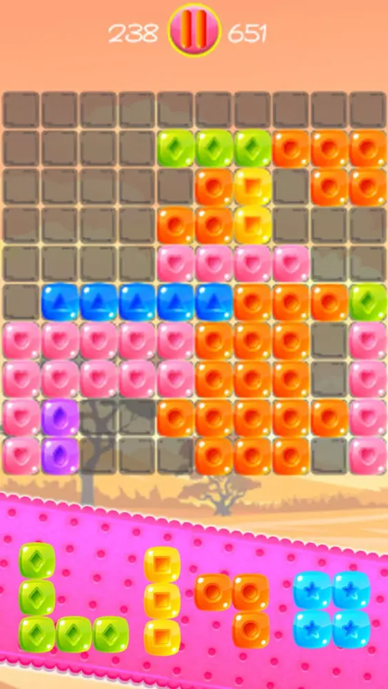Captures d'écran de Block Puzzle Candy Fit