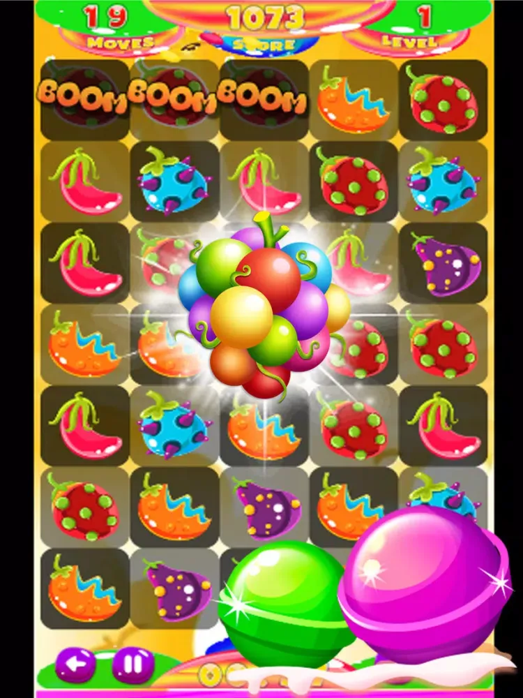 ภาพหน้าจอของ Fruits splash monster iPad 
