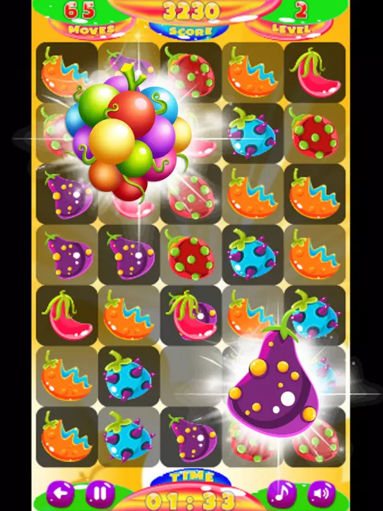 ภาพหน้าจอของ Fruits splash monster iPad 