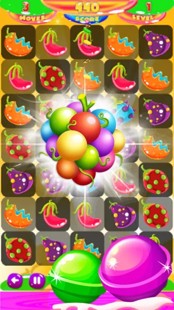 ภาพหน้าจอของ Fruits splash monster