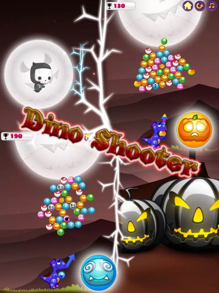 Capturas de tela do Halloween Bubble: Dino Shooter iPad 