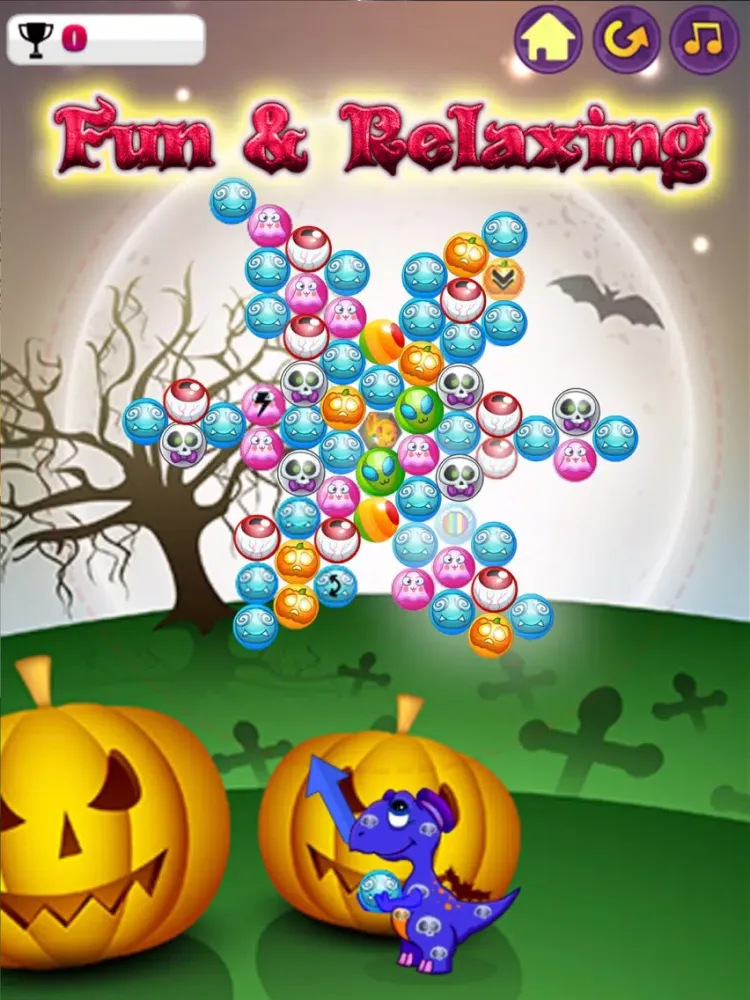 Capturas de tela do Halloween Bubble: Dino Shooter iPad 