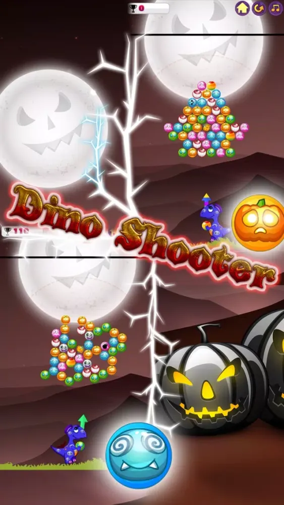 Capturas de tela do Halloween Bubble: Dino Shooter