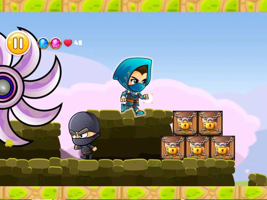 Ninja Run - Adventure On World iPad 应用截图