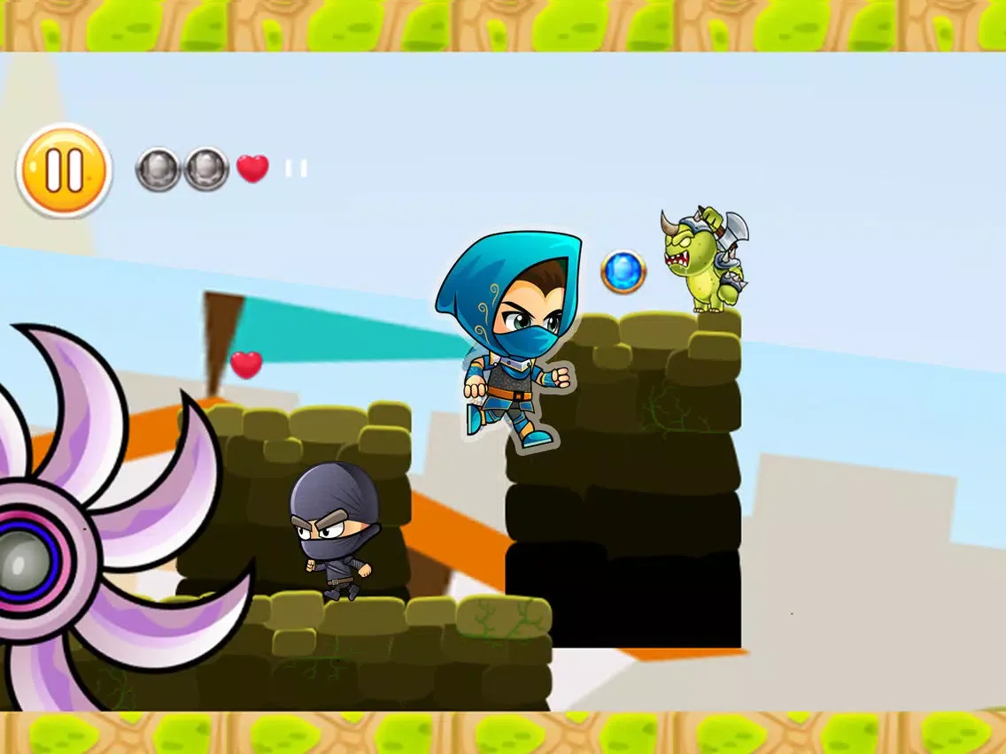 Ninja Run - Adventure On World iPad 应用截图