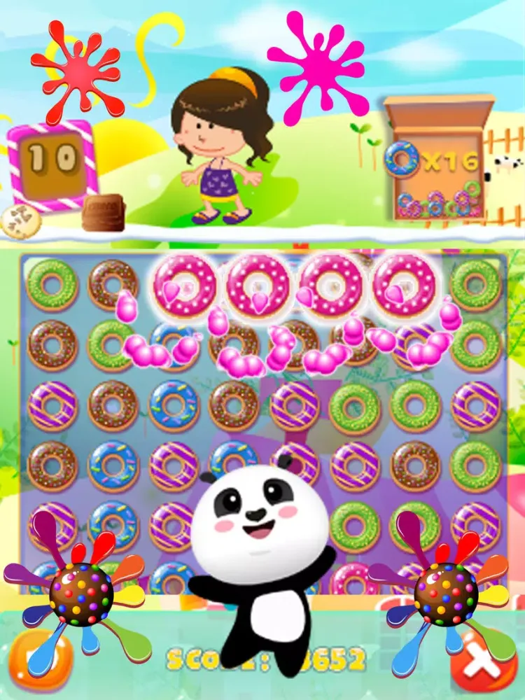 Capturas de pantalla de Swipe Donut Match 3 iPad 