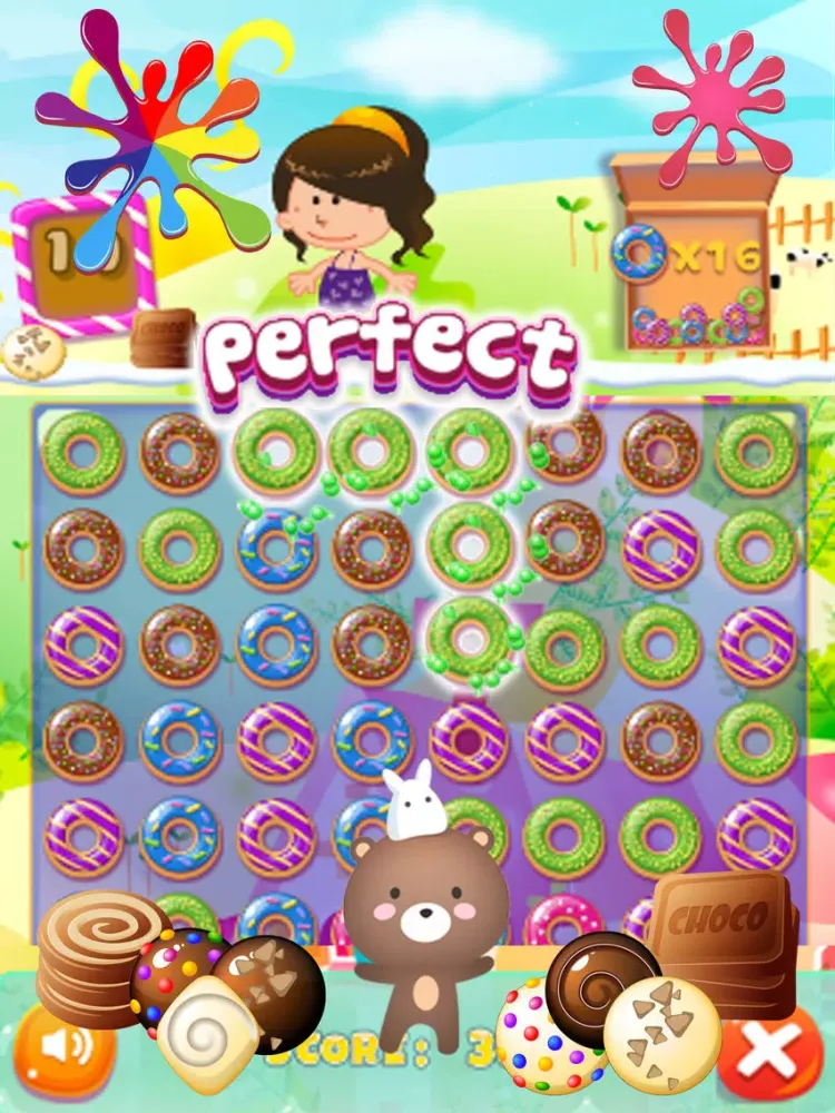 Capturas de pantalla de Swipe Donut Match 3 iPad 