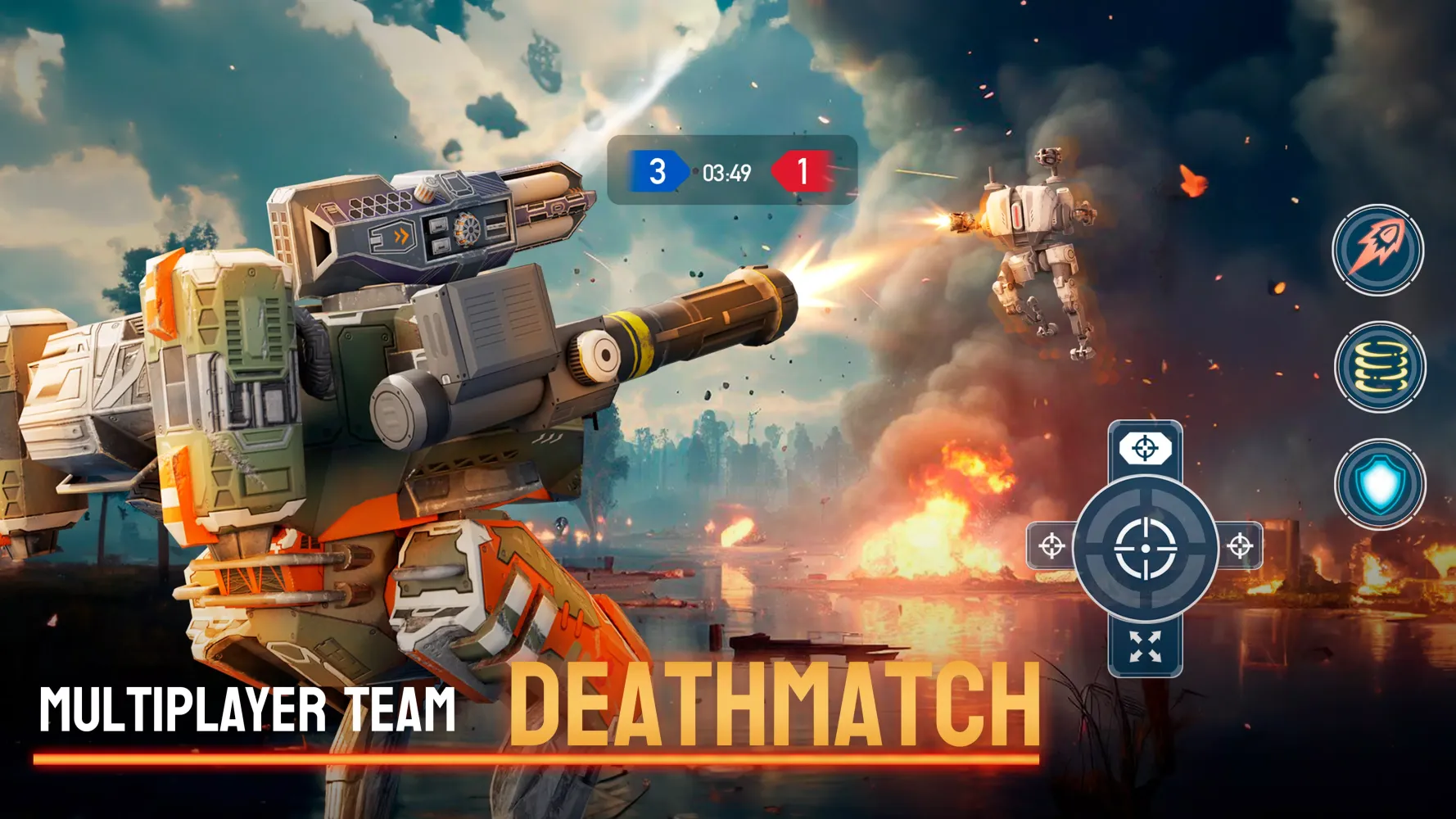 Capturas de tela do Mech Wars