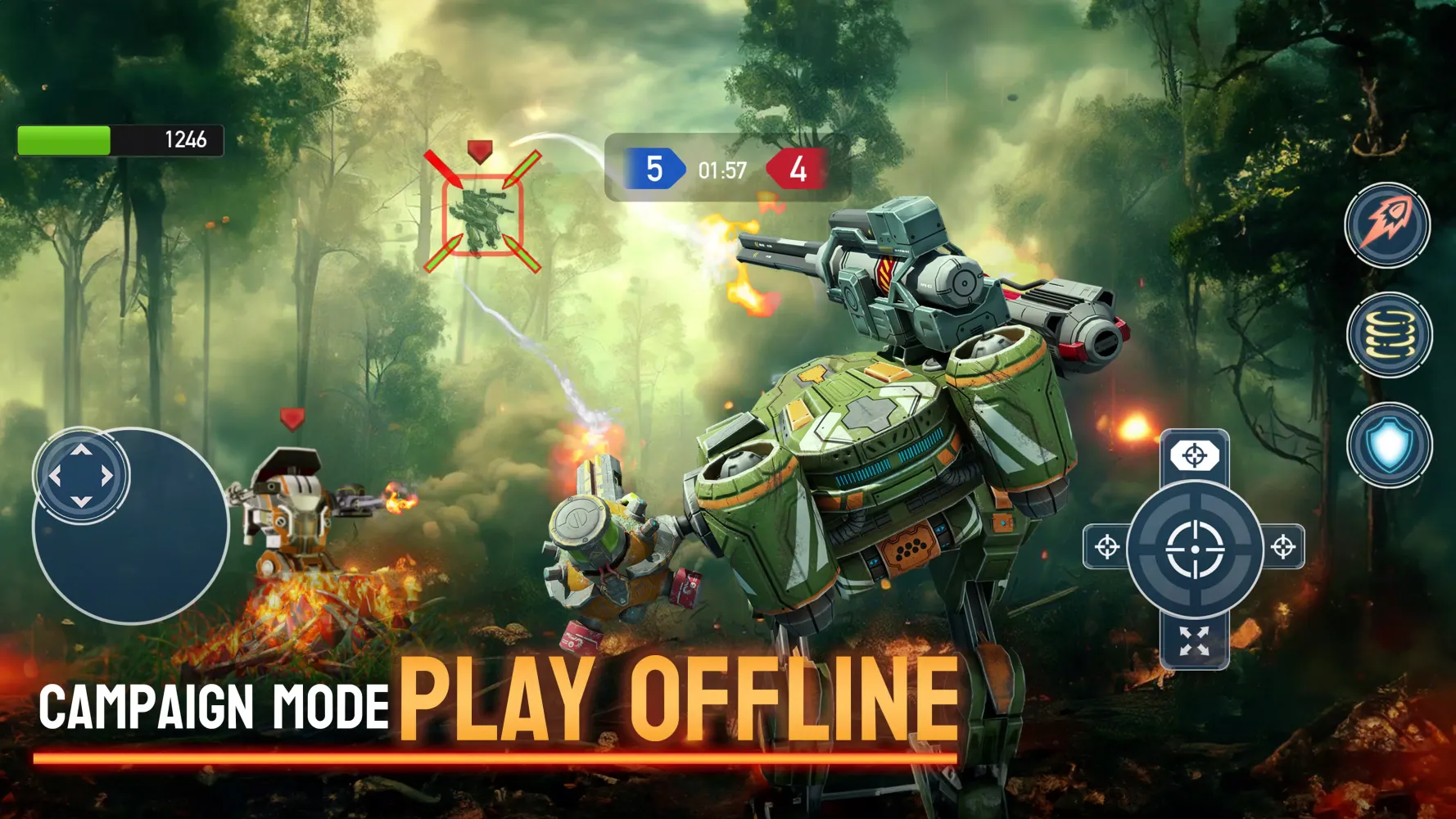 Capturas de tela do Mech Wars