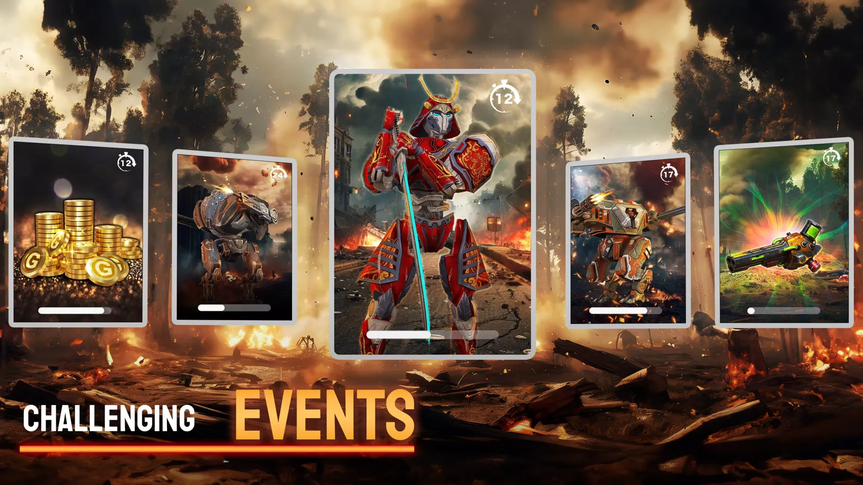 Capturas de tela do Mech Wars