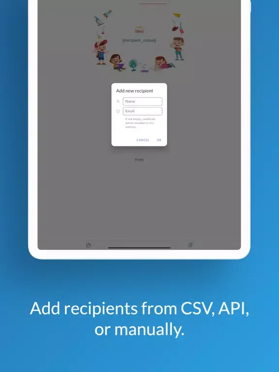 Ảnh chụp màn hình của Momenial: Webinar Certificates iPad 