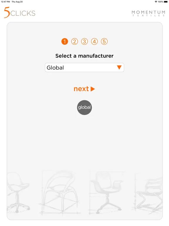Ảnh chụp màn hình của 5 Clicks iPad 