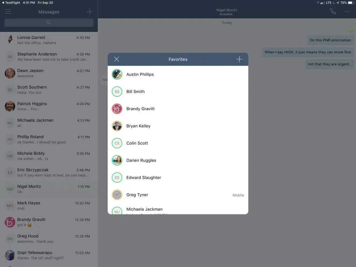 Momentum Mobility iPad  Screenshots