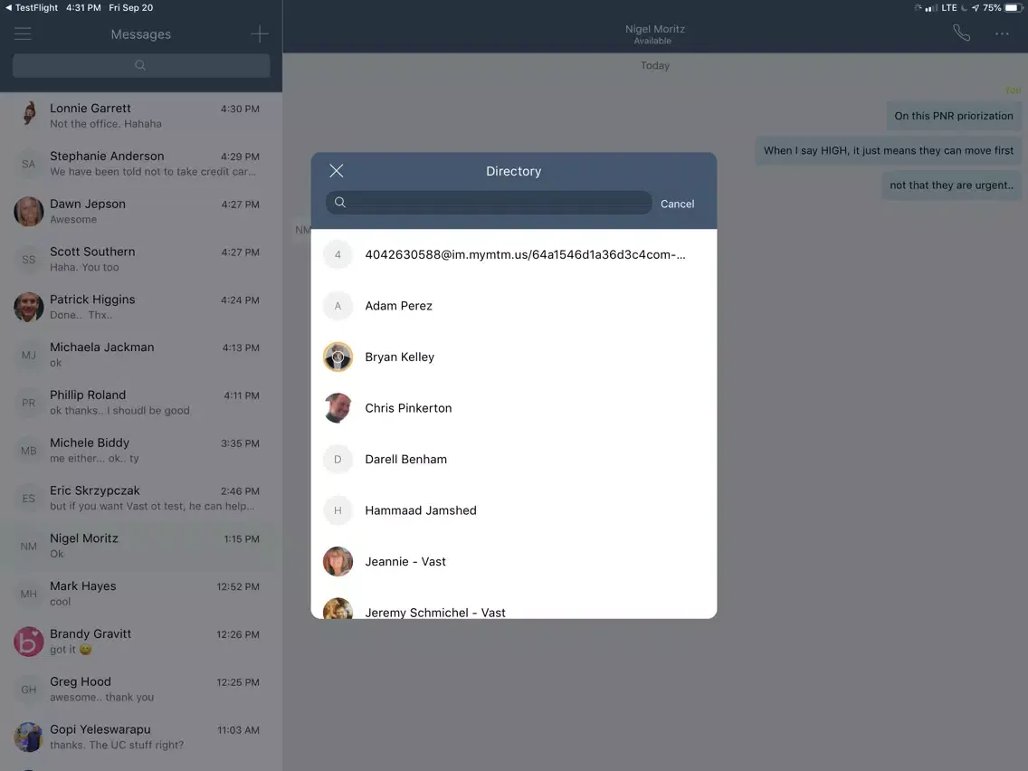 Momentum Mobility iPad  Screenshots
