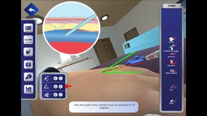 Capturas de pantalla de 3DMedSim-Intravenous Catheter