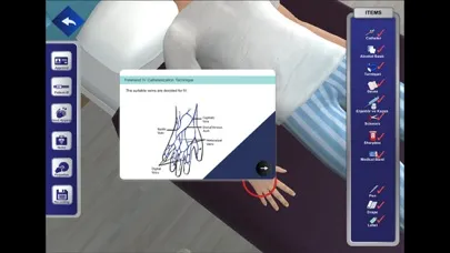 Capturas de pantalla de 3DMedSim-Intravenous Catheter