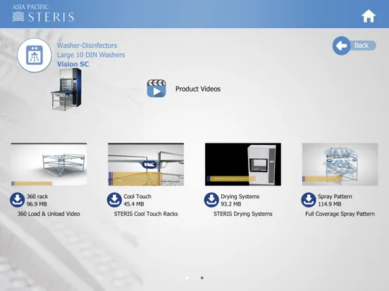 ภาพหน้าจอของ Steris IPT Connect AsiaPacific iPad 