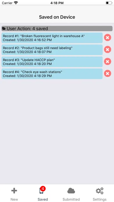 Capturas de tela do Momentum Mobile QMS