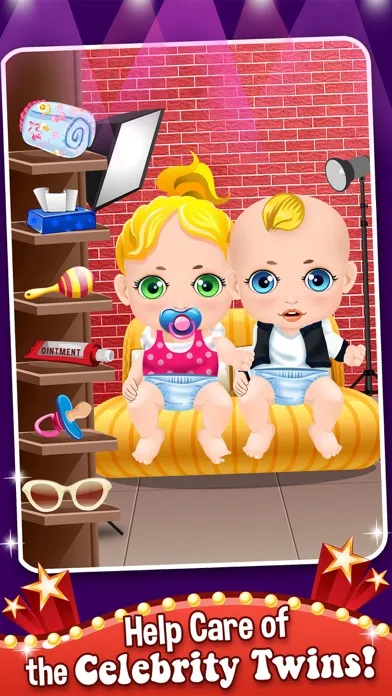 Capturas de tela do Mommy's Celebrity New Born Twins Doctor - newborn babies salon games!
