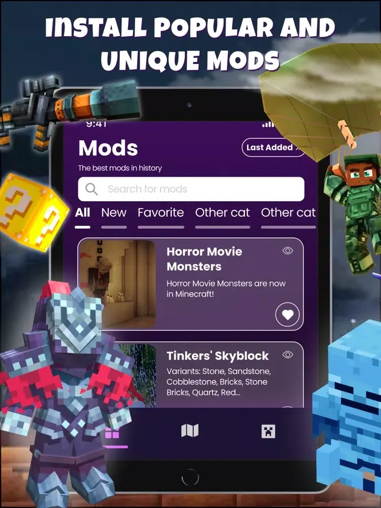 Capturas de pantalla de Mods Map Skins for Minecraft iPad 