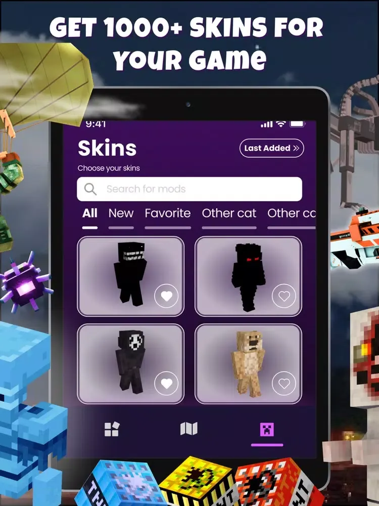 Capturas de pantalla de Mods Map Skins for Minecraft iPad 