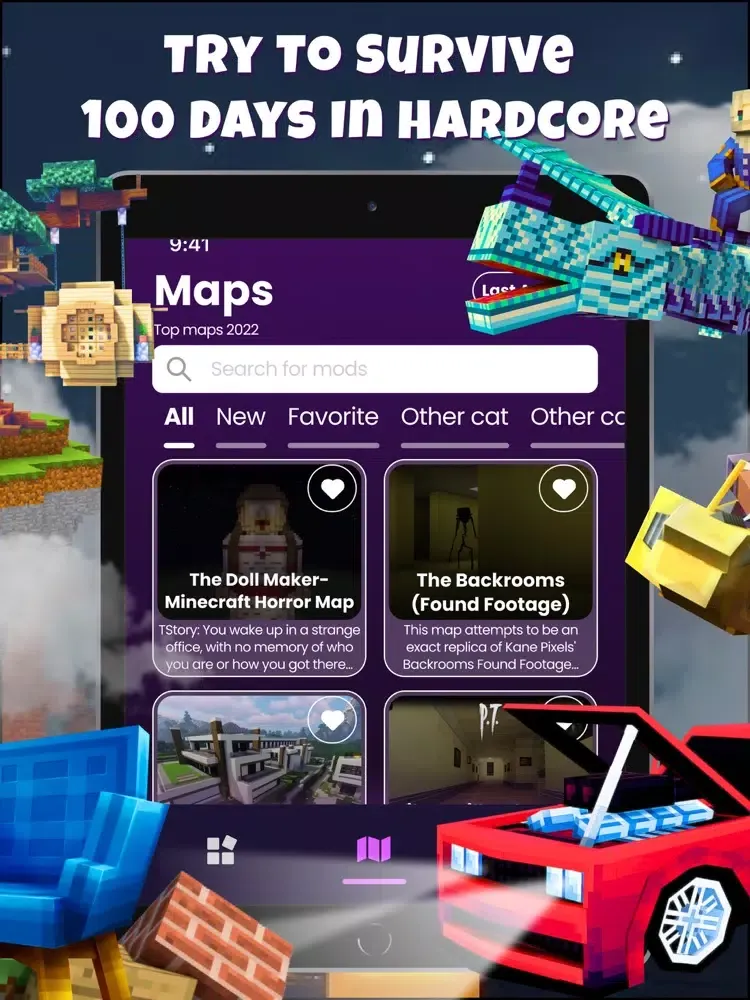 Capturas de pantalla de Mods Map Skins for Minecraft iPad 