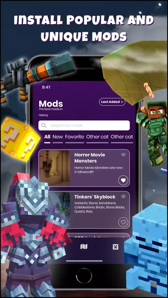 Capturas de pantalla de Mods Map Skins for Minecraft