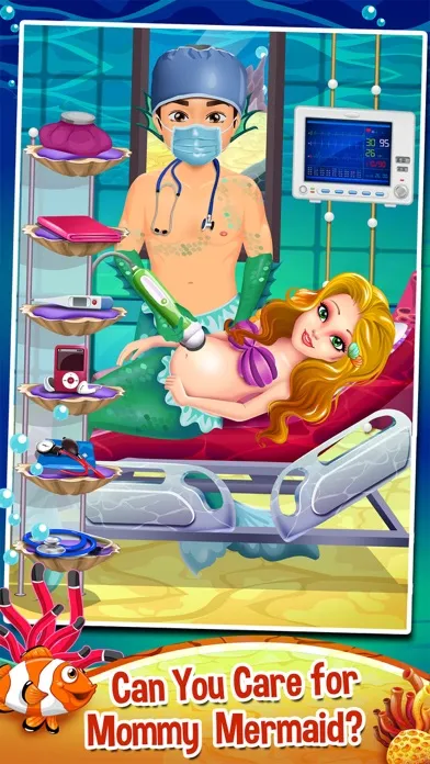 Mommy's Mermaid Newborn Baby Spa Doctor - my new salon care & make-up games! Screenshots