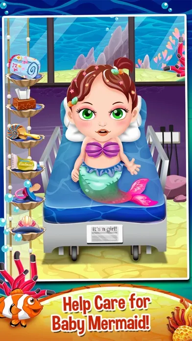 Mommy's Mermaid Newborn Baby Spa Doctor - my new salon care & make-up games! Screenshots