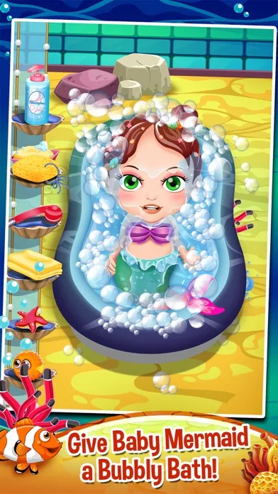 Mommy's Mermaid Newborn Baby Spa Doctor - my new salon care & make-up games! Screenshots