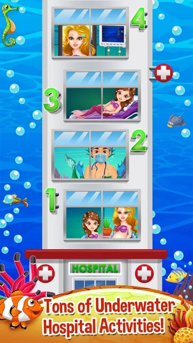 Mommy's Mermaid Newborn Baby Spa Doctor - my new salon care & make-up games! Screenshots