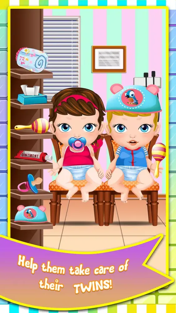 Ảnh chụp màn hình của Mommy's Newborn Twins Baby Doctor Care - my new born salon makeover & girl nurse games for kids 2