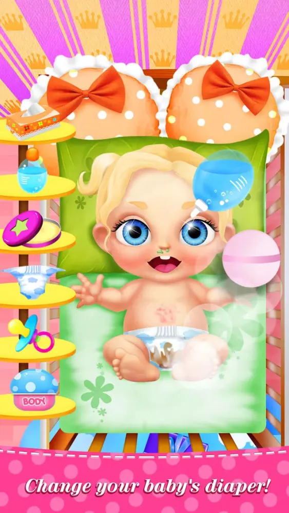 My Baby Care™ Newborn Babies: Nursing & Dress Salon Kids Game سکرین شاٹس