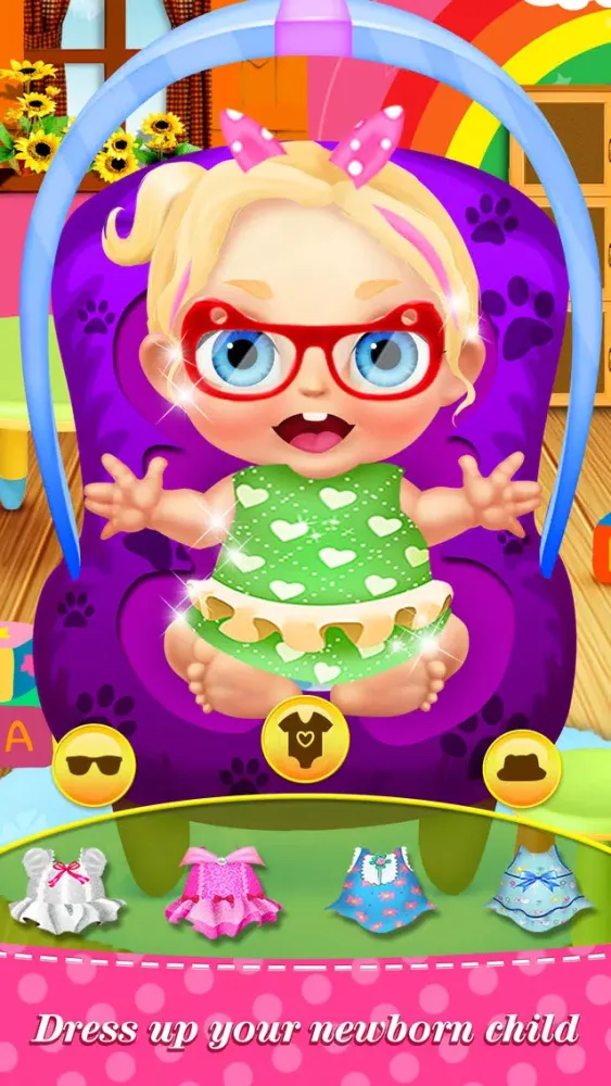 My Baby Care™ Newborn Babies: Nursing & Dress Salon Kids Game سکرین شاٹس