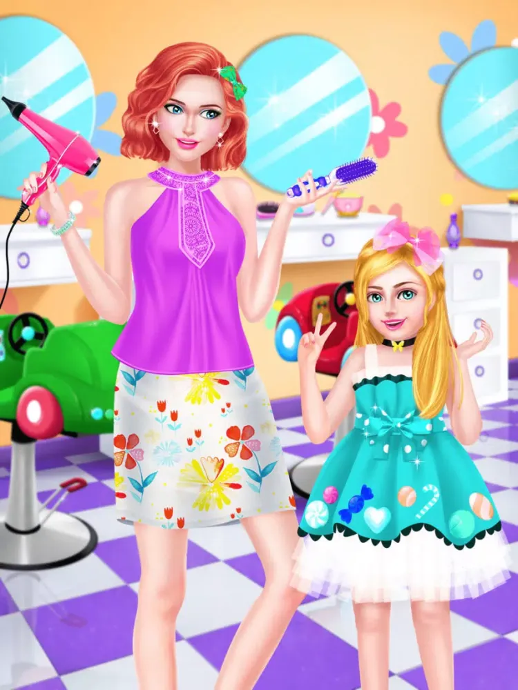 Zrzuty ekranu Mommy & Baby Cute Hair Salon - Hairstyle Makeover iPad 