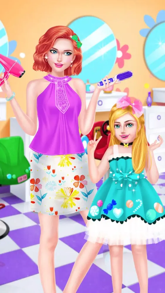 Zrzuty ekranu Mommy & Baby Cute Hair Salon - Hairstyle Makeover
