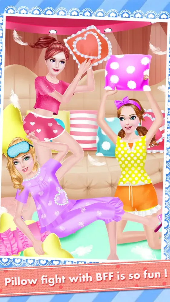 High School PJ Party - Girls Sleepover Salon with Summer SPA, Makeup & Makeover Games Screenshots