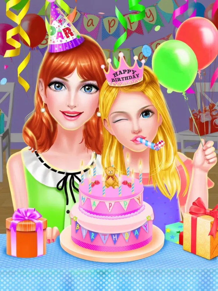 ภาพหน้าจอของ Girls Birthday Party Makeover Salon Game for FREE iPad 