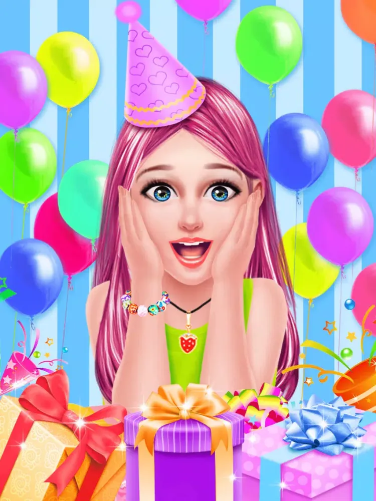 ภาพหน้าจอของ Girls Birthday Party Makeover Salon Game for FREE iPad 
