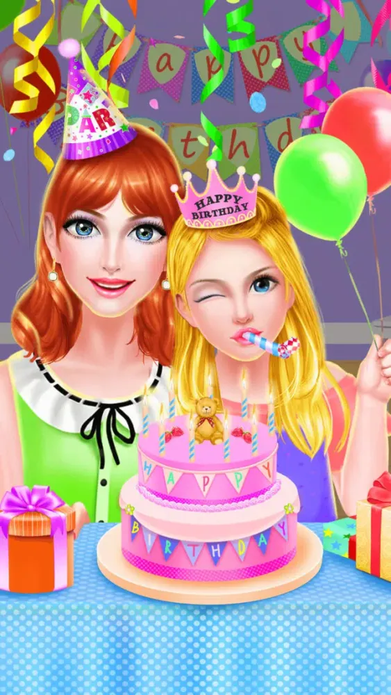ภาพหน้าจอของ Girls Birthday Party Makeover Salon Game for FREE