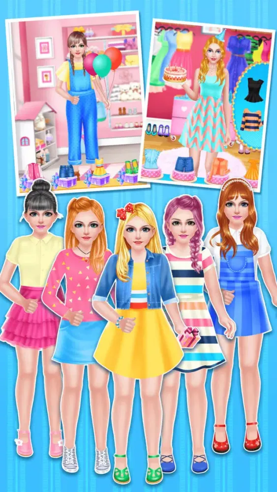 ภาพหน้าจอของ Girls Birthday Party Makeover Salon Game for FREE