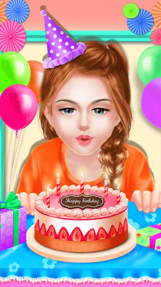 ภาพหน้าจอของ Girls Birthday Party Makeover Salon Game for FREE