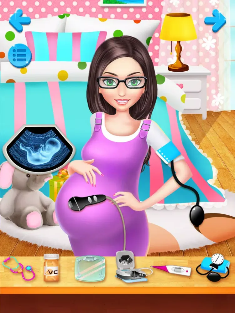 Teacher & Newborn Baby Story - School Babysitting Fun iPad 應用截圖