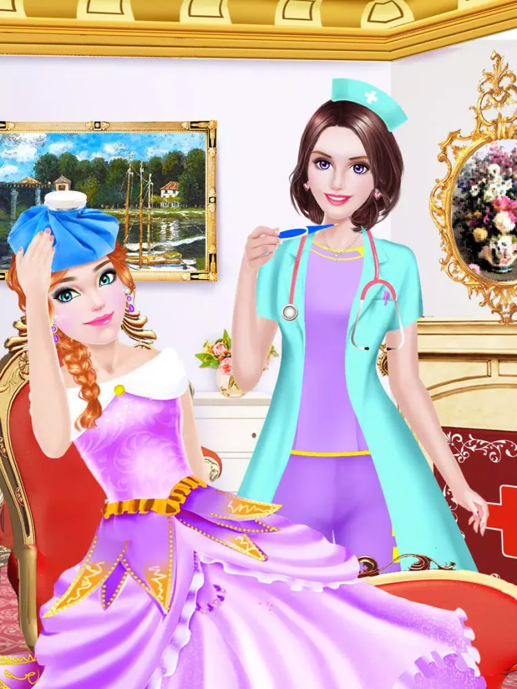Tangkapan layar Princess Doctor Care - Royal Hospital Beauty Salon: Girls SPA, Makeup & Dressup Makeover Game iPad 