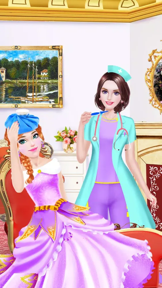Tangkapan layar Princess Doctor Care - Royal Hospital Beauty Salon: Girls SPA, Makeup & Dressup Makeover Game