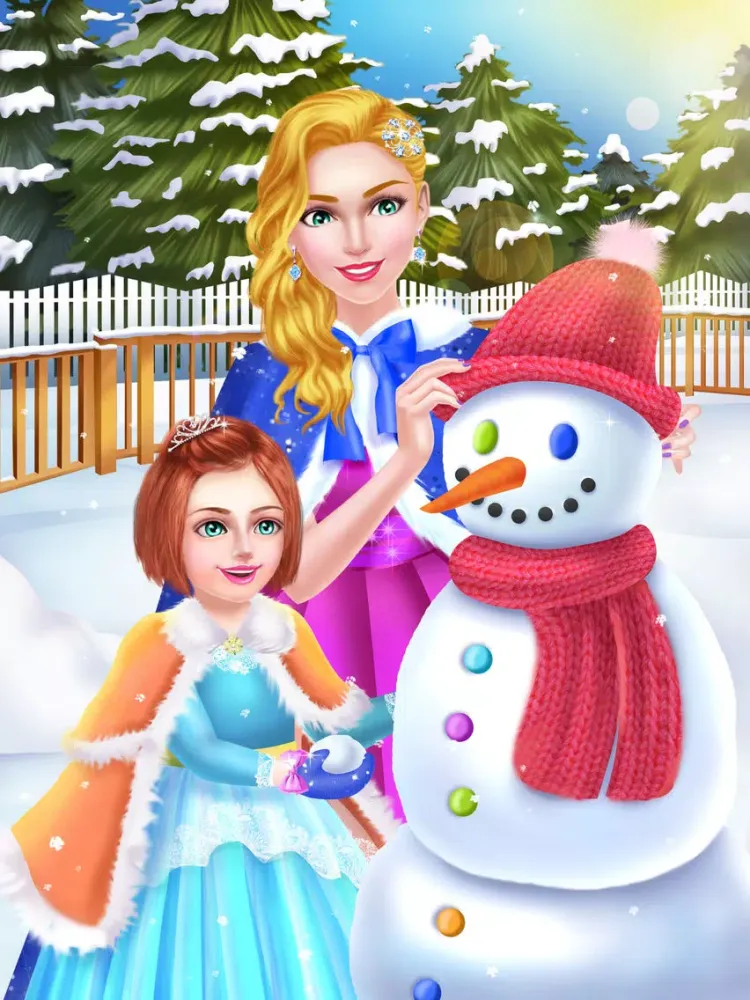 Royal Family Winter Salon - Snow Princess Makeover iPad  Screenshots