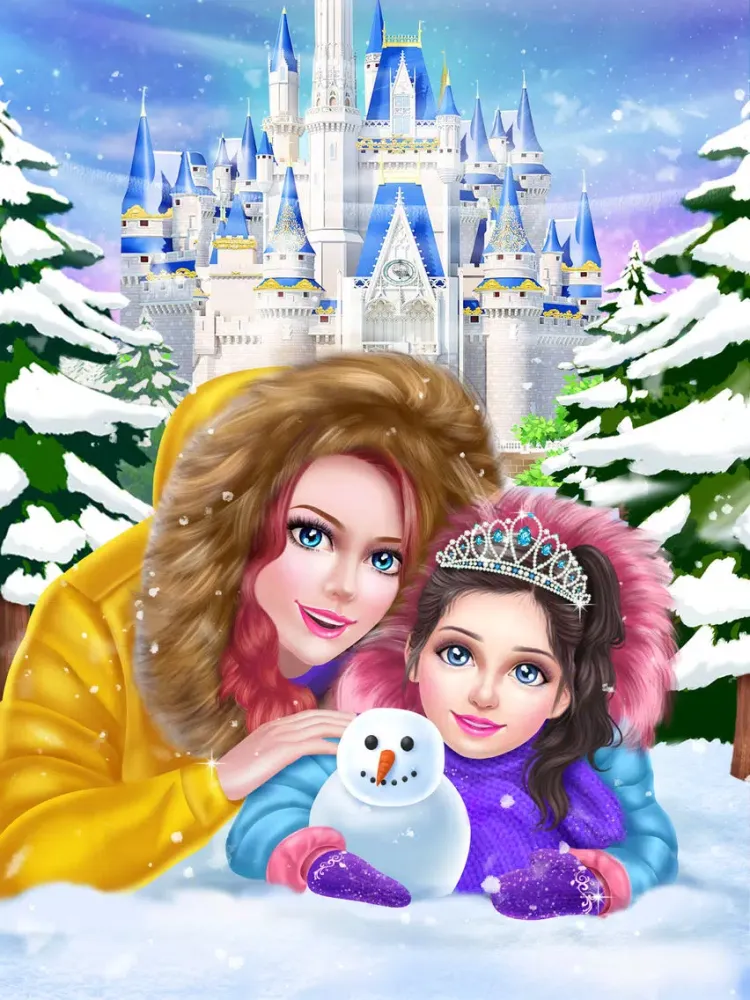 Royal Family Winter Salon - Snow Princess Makeover iPad  Screenshots