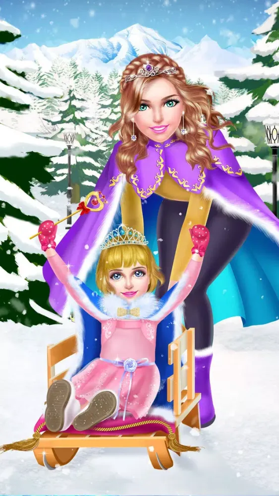 Royal Family Winter Salon - Snow Princess Makeover Screenshots
